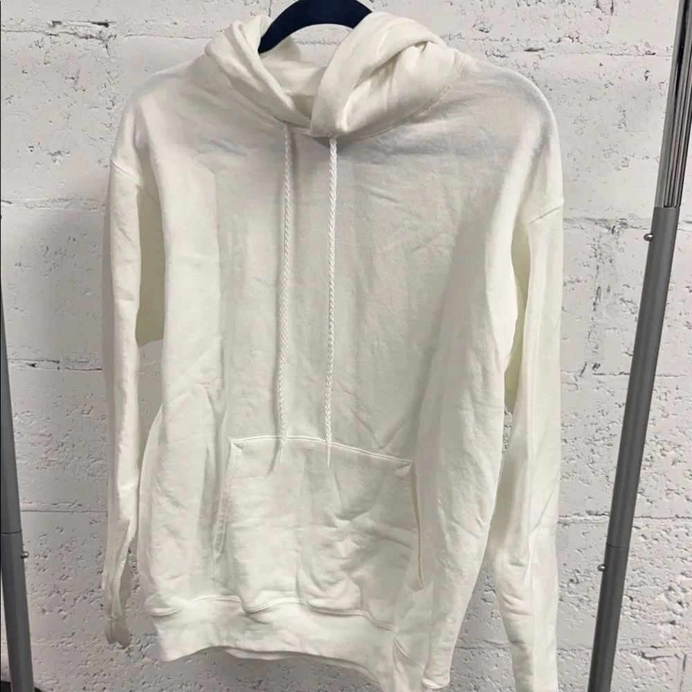 Hanes Cozy White Hoodie NEW - No Tags - White Hooded Sweater